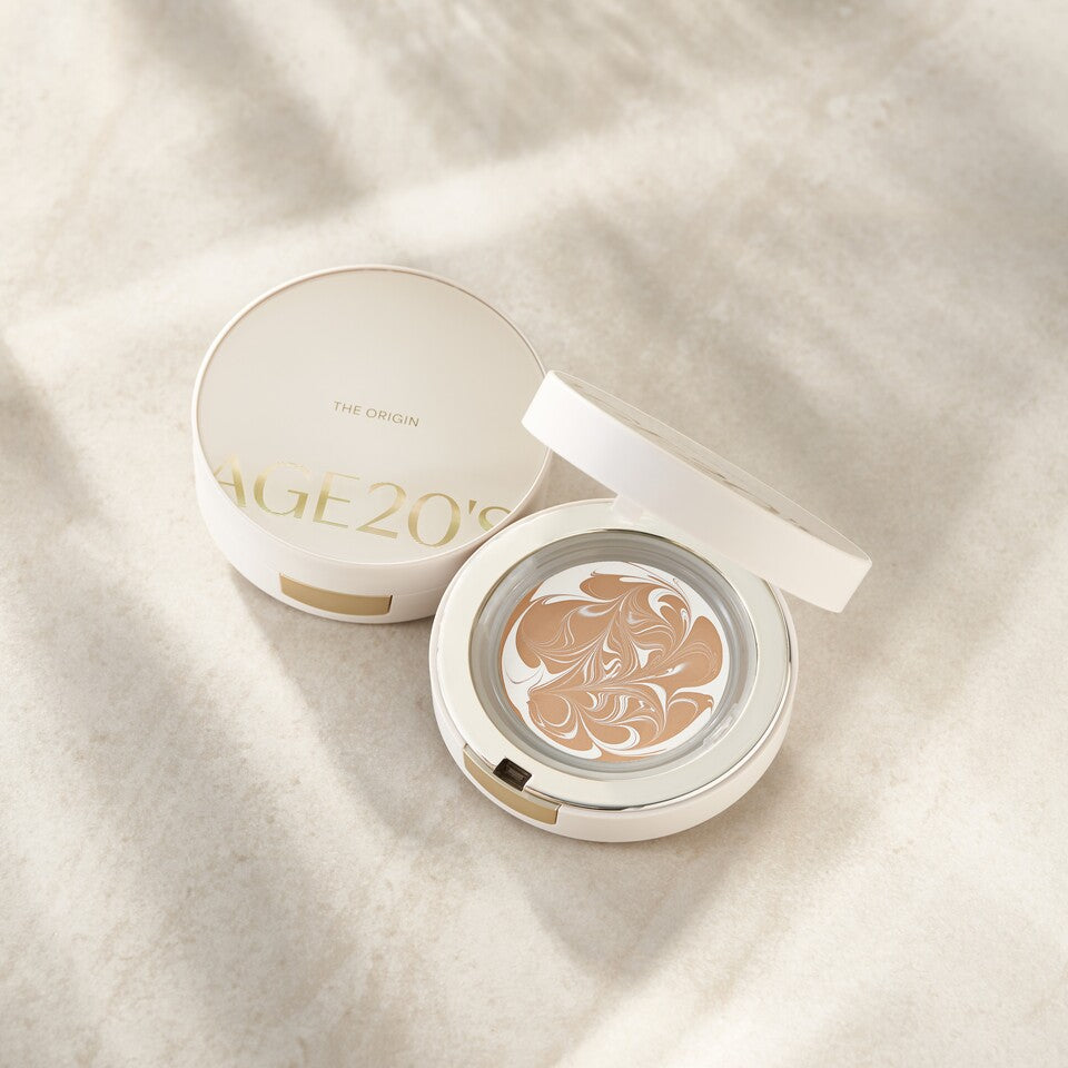 AGE 20’s The Origin Tone Curation Essence Pact SPF50+ PA+++ 에이지 투웨니스 디오리진 에센스 팩트 기획세트 (본품+리필)