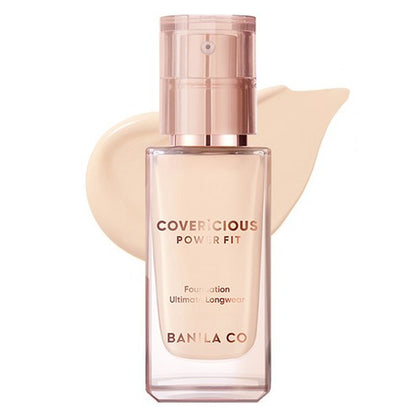BANILA CO Covericious Power Fit Foundation SPF 45 PA++ 바닐라코 커버리셔스 파워 핏 파운데이션 SPF45 PA++ High-coverage Pore-blurring Lightweight semi-matte Long-wearing Foundation
