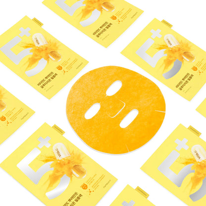 [PACK OF 4] Numbuzin No.5+ Vitamin Spotlight Sheet Mask 넘버즈인 5번 비타민C 뿌려만든 글루타치온 필름팩