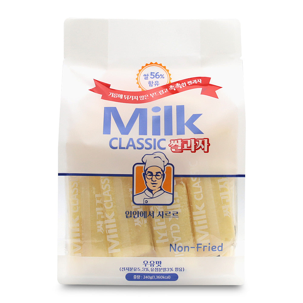 Milk Classic Rice Crackers 240g 밀크 클래식 쌀과자 240g – SUNSHINEMALL KOREA BEAUTY