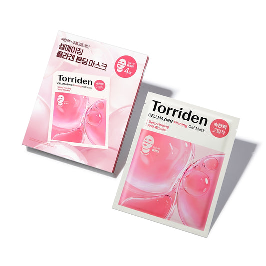 Torriden CELLMAZING Low Molecular Collagen Firming Gel Mask 4 Sheet 토리든 셀메이징 저분자 콜라겐 탄력 겔 마스크 4매