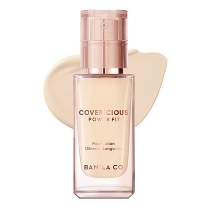 BANILA CO Covericious Power Fit Foundation SPF 45 PA++ 바닐라코 커버리셔스 파워 핏 파운데이션 SPF45 PA++ High-coverage Pore-blurring Lightweight semi-matte Long-wearing Foundation