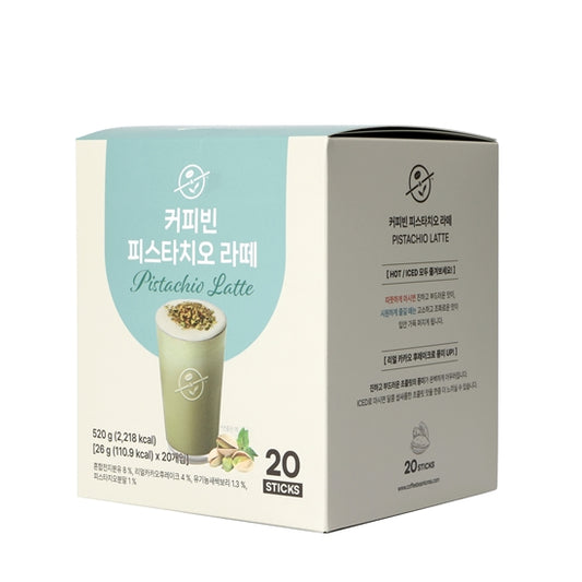 Coffee Bean Pistachio Latte 26g x 20 Sticks 커피빈 피스타치오 라떼 26g x 20T