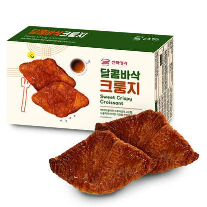 Shilla Myunggua Crungji Sweet Crispy Croissant (25g x 15ct) 신라명과 달콤바삭 크룽지 (25g x 15개입)