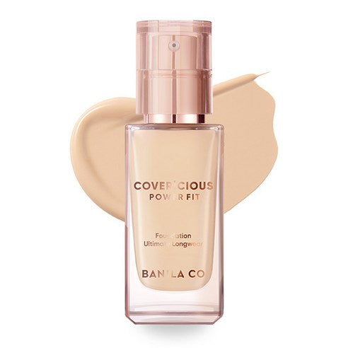 BANILA CO Covericious Power Fit Foundation SPF 45 PA++ 바닐라코 커버리셔스 파워 핏 파운데이션 SPF45 PA++ High-coverage Pore-blurring Lightweight semi-matte Long-wearing Foundation