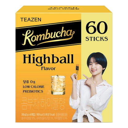 TEAZEN Kombucha Highball Flavor 5g X 60 Sticks 티젠 콤부차 하이볼향 5g X 60개입