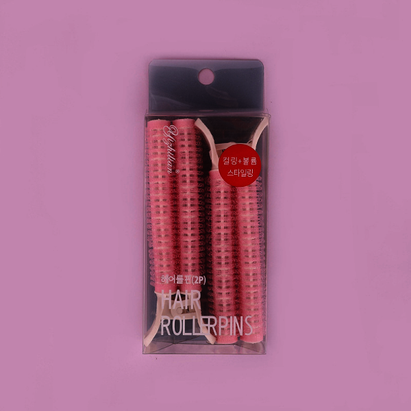 Volume Hair Clip Roller 2PCS Black / Pink 집게형 볼륨 헤어 집게 헤어롤 핀 2개입 컬링 + 볼륨 스타일링