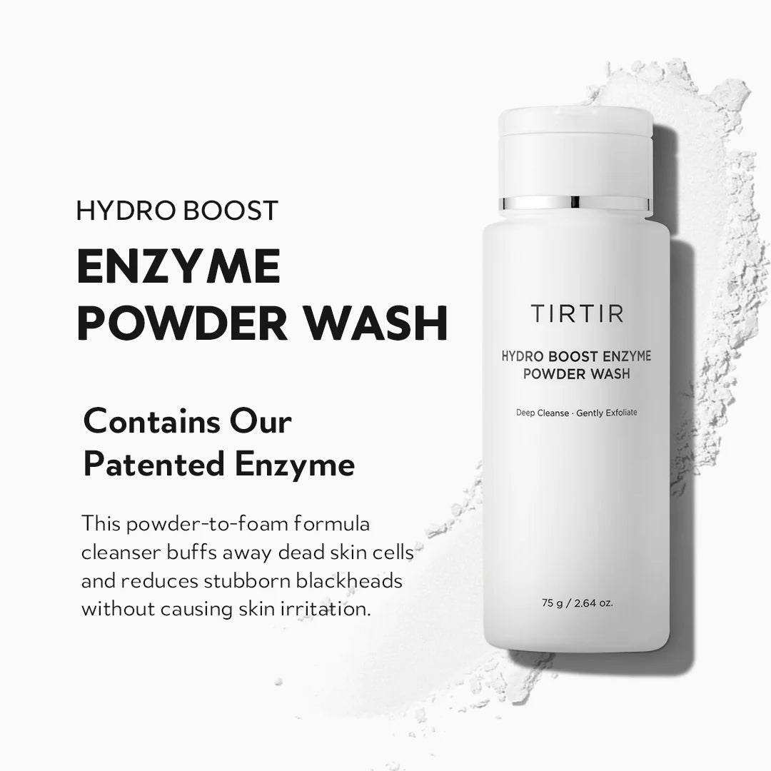 TIRTIR Hydro Boost Enzyme Powder Wash 75g / 2.64 oz. 티르티르 하이드로 부스트 엔자임 파우더 워시 75g / 2.64 oz.