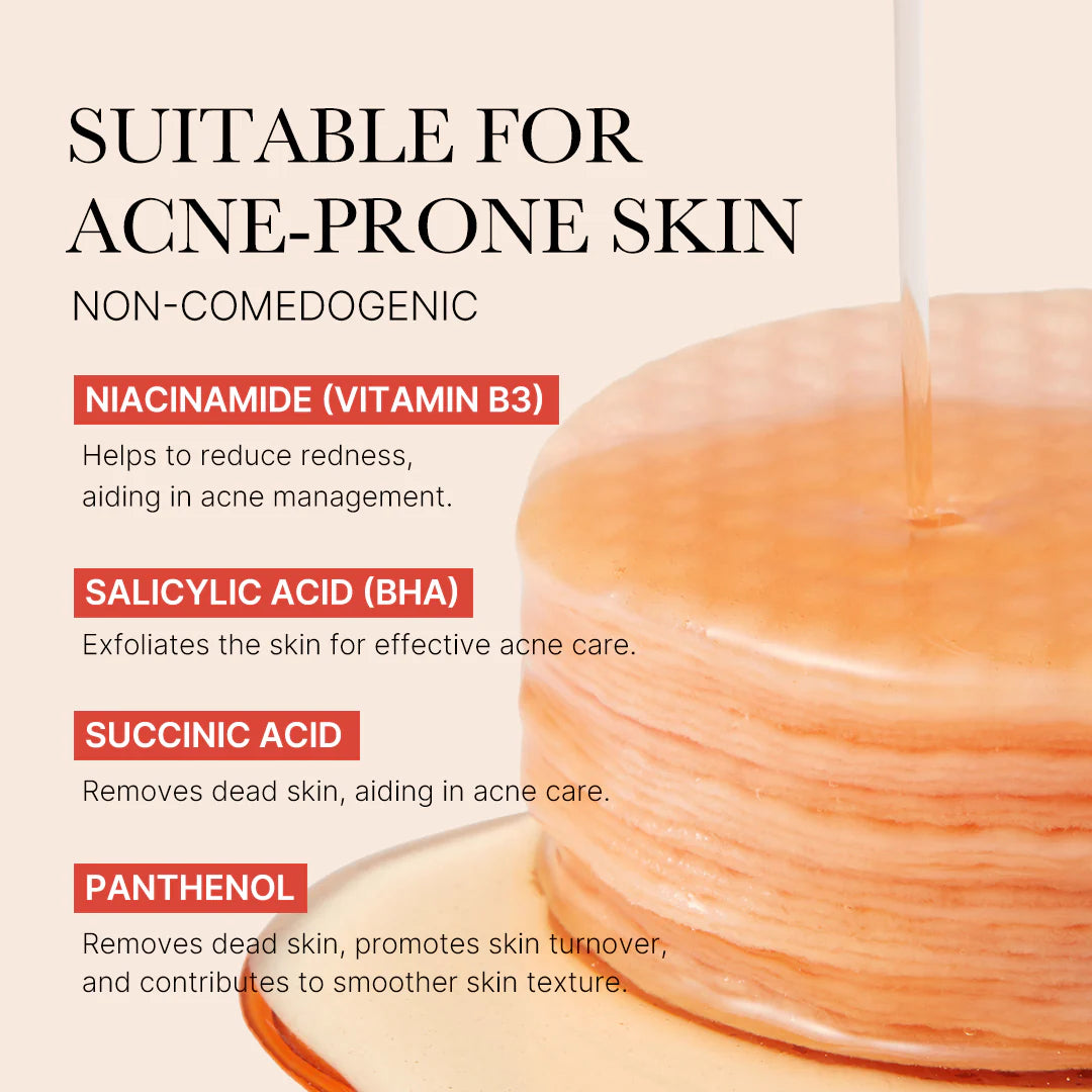 Medicube Red Succinic Acid Panthenol Pads 메디큐브 레드 석시닉 애씨드 패드 트러블개선