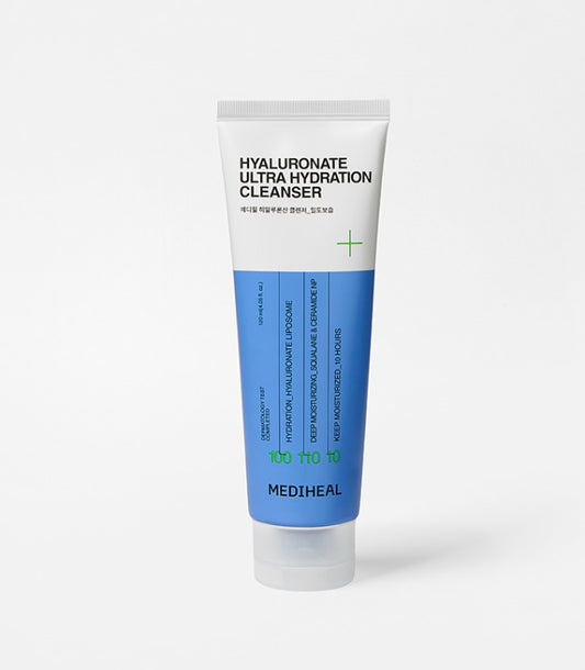 MEDIHEAL Hyaluronate Ultra Hydration Cleanser 120ml / 4.05 fl.oz. 메디힐 밀도 보습 히알루론산 클렌저 120ml / 4.05 fl.oz.