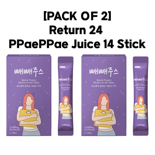 [PACK OF 2] Return 24 PPaePPae Juice 14 Stick Return 24 빼빼주스 클렌즈 14포