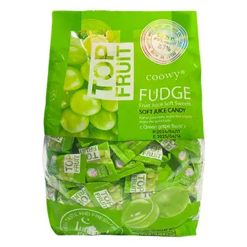 COOWY Fudge Soft Juice Candy Mango / Strawberry / Green Grape 1.5kg 쿠위 탑프룻 퍼지 베트남 젤리 망고/딸기/청포도1.5kg