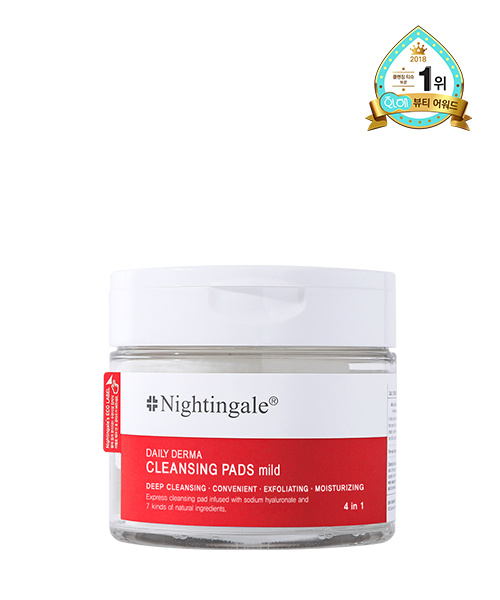 Nightingale Daily Derma Cleansing Pads Mild 100pad 나이팅게일 데일리 더마 클렌징패드 마일드 100매입