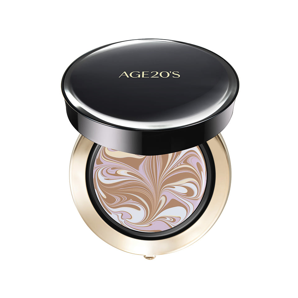 Age20's Signature Essence Cover Pact Master Double Cover SPF50+ PA++++ Case + 2 Refills 에이지투웨니스 시그니처 에센스 커버 팩트 마스터 더블 커버 SPF50+ PA++++ 케이스 + 리필 2개입