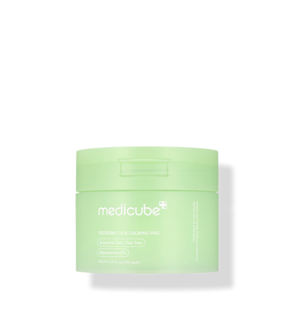 Medicube Exosome Cica  Calming Toner Pad 100Pads Low-Irritating Daily Texture Care 메디큐브 엑소좀 시카 요철 진정패드 100패드