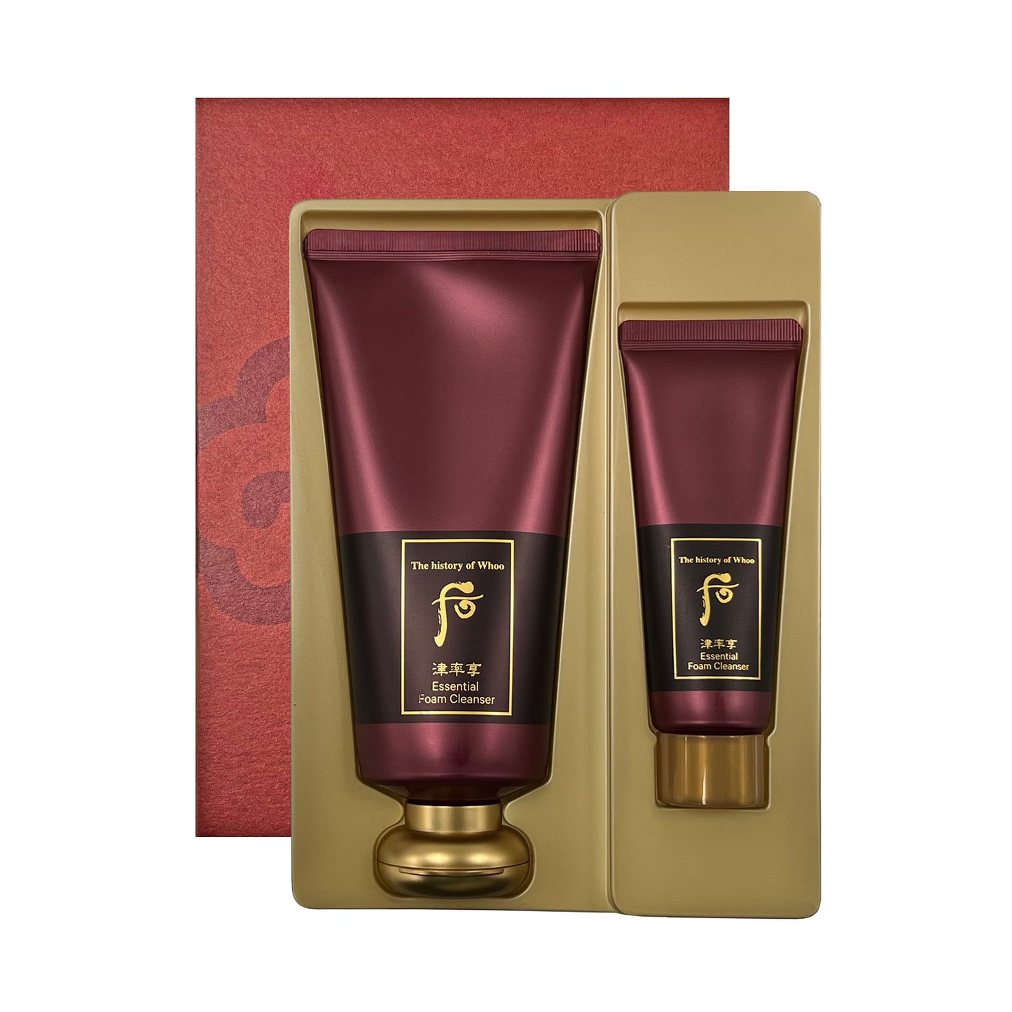 The History of Whoo Jinyulhyang Essential Facial Foam Cleanser Special Set (180ml + 40ml) 더 히스토리 오브 후 진율향 진액 폼 클렌져 기획 세트(180ml + 40ml)