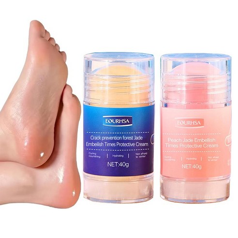 [PACK OF 2] Equrhsa Crack Feet Prevention Moisturizing Foot Care Stick 40g Forest / Peach 에쿠르사 뒷꿈치 보습 풋 케어 스틱 40g 포레스트 / 피치