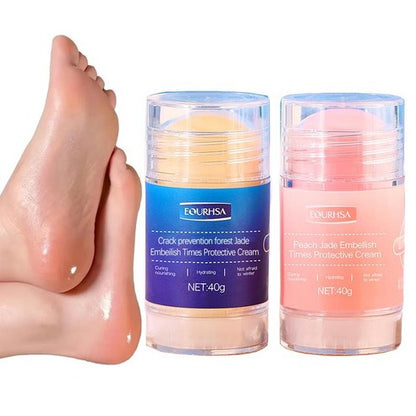 [PACK OF 2] Equrhsa Crack Feet Prevention Moisturizing Foot Care Stick 40g Forest / Peach 에쿠르사 뒷꿈치 보습 풋 케어 스틱 40g 포레스트 / 피치