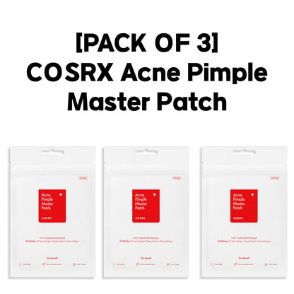 [PACK OF 3] COSRX Acne Pimple Master Patch 코스알엑스 아크네 핌플 마스터 패치