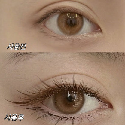AMILIM Natural No Glue Cluster Eyelashes Brown Reusable Bulk 11mm Lightweight Fox-Eye Extension Effect 애미림 노글루 가닥손눈썹 브라운 11mm 여우디자인 여우속눈썹 속눈썹 대용량 재사용 가능