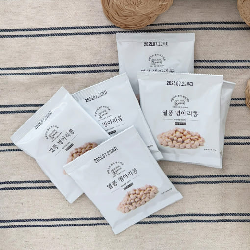 [PACK OF 10] Neul Bom Foods Roasted Chickpeas 20g 늘봄식품 열풍 병아리콩 20g 고단백 다이어트