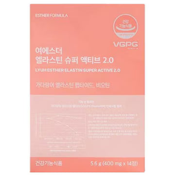 ESTHER FORMULA Lyuh Esther Elastin Ultra Dual Action 4.0 280g (20g X 14 Stick) 에스더포뮬러 여에스더 엘라스틴 울트라 듀얼액션 4.0 280g (20g X 14포) 기능성 엘라스틴 젤리 (Copy)