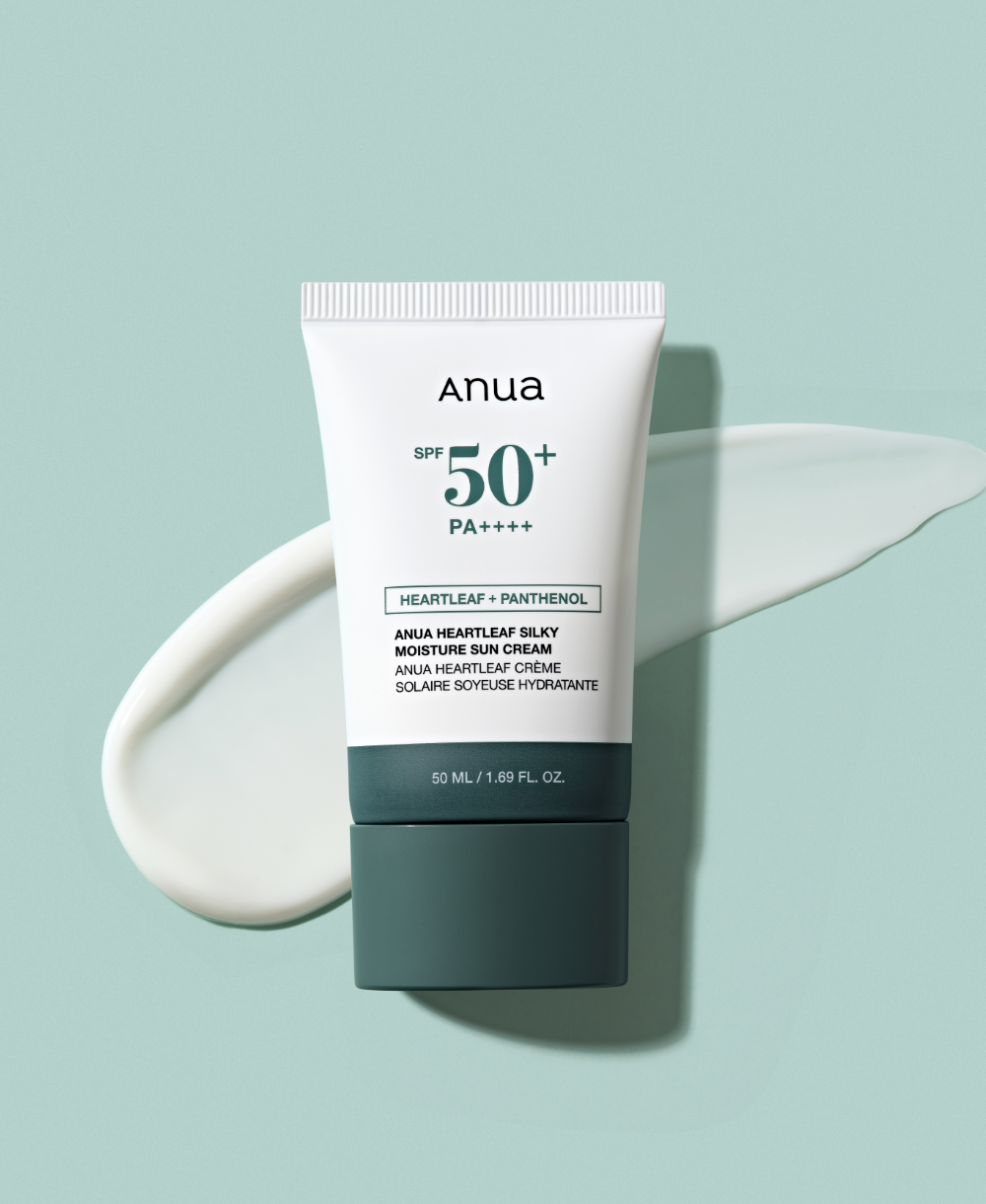 Anua Heartleaf Silky Moisture Sun Cream 50ml SPF50+ PA++++ 아누아 어성초 실키 모이스처 선크림 50ml SPF50+PA++++