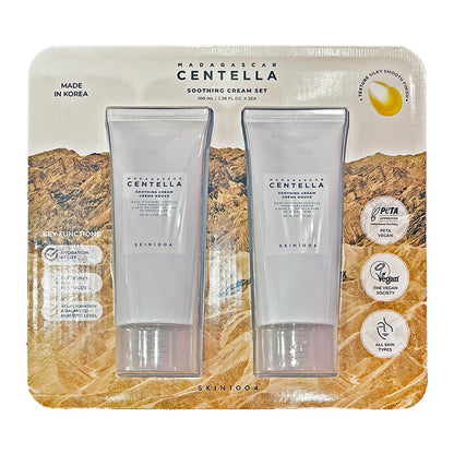SKIN1004 Madagascar Centella Soothing Cream 100ml+100ml 스킨천사 마다가스카르 센텔라 수딩 크림 100ml+100ml