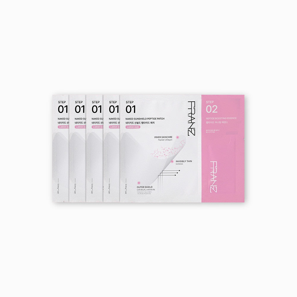 FRANZ Naked Sunshield Peptide Patch Large 5 Sheets 프란츠 네이키드 선쉴드 펩타이드 패치 L 사이즈 5매입