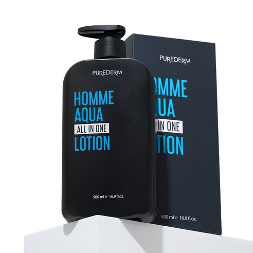 PUREDERM Homme Aqua All-In-One Lotion 500ml 퓨어덤 옴므 아쿠아 올인원 로션 500ml