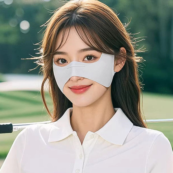 [1+1 SPECIAL DEAL] DYC Sports Butterfly Cooling UV Protection Face Mask 딕스포츠 기미방지 광대 나비형 쿨링 햇빛차단 얼굴 가리개 등산 골프 러닝 스포츠 마스크 Sun Protection Mask for Golf, Hiking, Running & Outdoor Activities