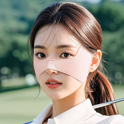 [1+1 SPECIAL DEAL] DYC Sports Butterfly Cooling UV Protection Face Mask 딕스포츠 기미방지 광대 나비형 쿨링 햇빛차단 얼굴 가리개 등산 골프 러닝 스포츠 마스크 Sun Protection Mask for Golf, Hiking, Running & Outdoor Activities