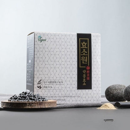 한국발효주식회사 효소원 약콩효소 3.8g X 60포 순수 곡물발효효소 90% 약콩 16% Vegan HYOSOWON Yak Kong Enzyme Pure Fermented Enzyme  3.8g X 60Stick