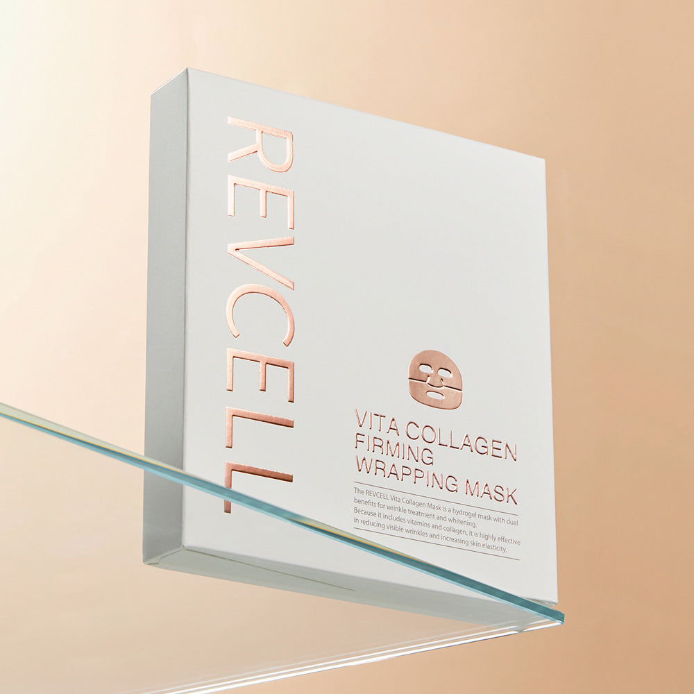 REVCELL Vita Collagen Firming Wrapping Mask 5 Sheets 리브이셀 비타 콜라겐 퍼밍 랩핑 마스크 5매