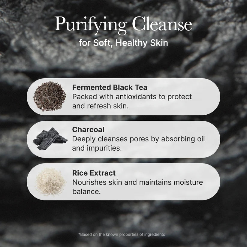 Arencia Black Tea & Yuzu Rice Mochi Cleanser 120g 아렌시아 블랙 떡솝 클렌저 프레시 블랙티 & 유즈 클렌저 120g