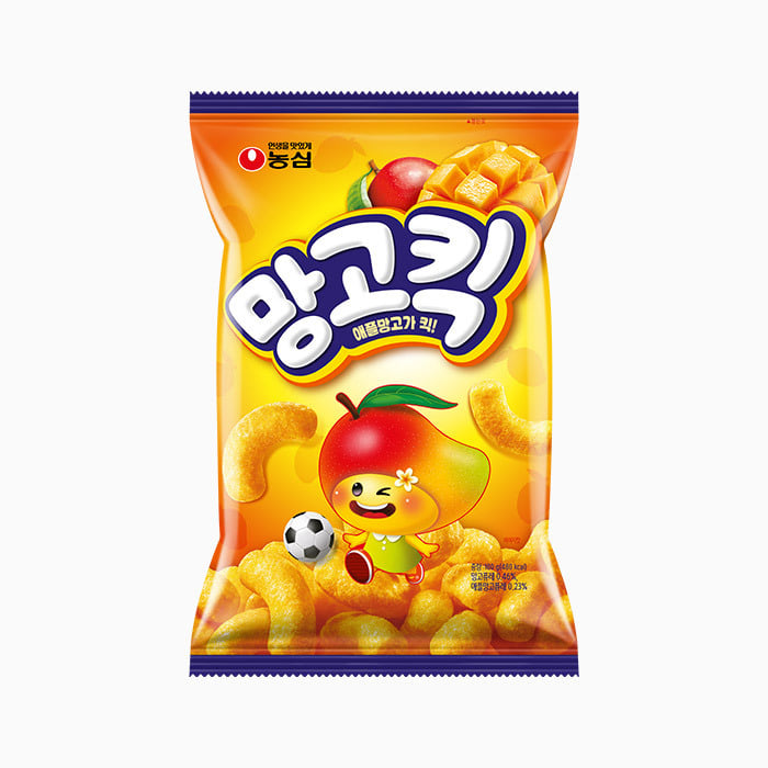 [PACK OF 3] Nongshim Sweet Milky Mango Kick 60g 농심 망고킥 60g