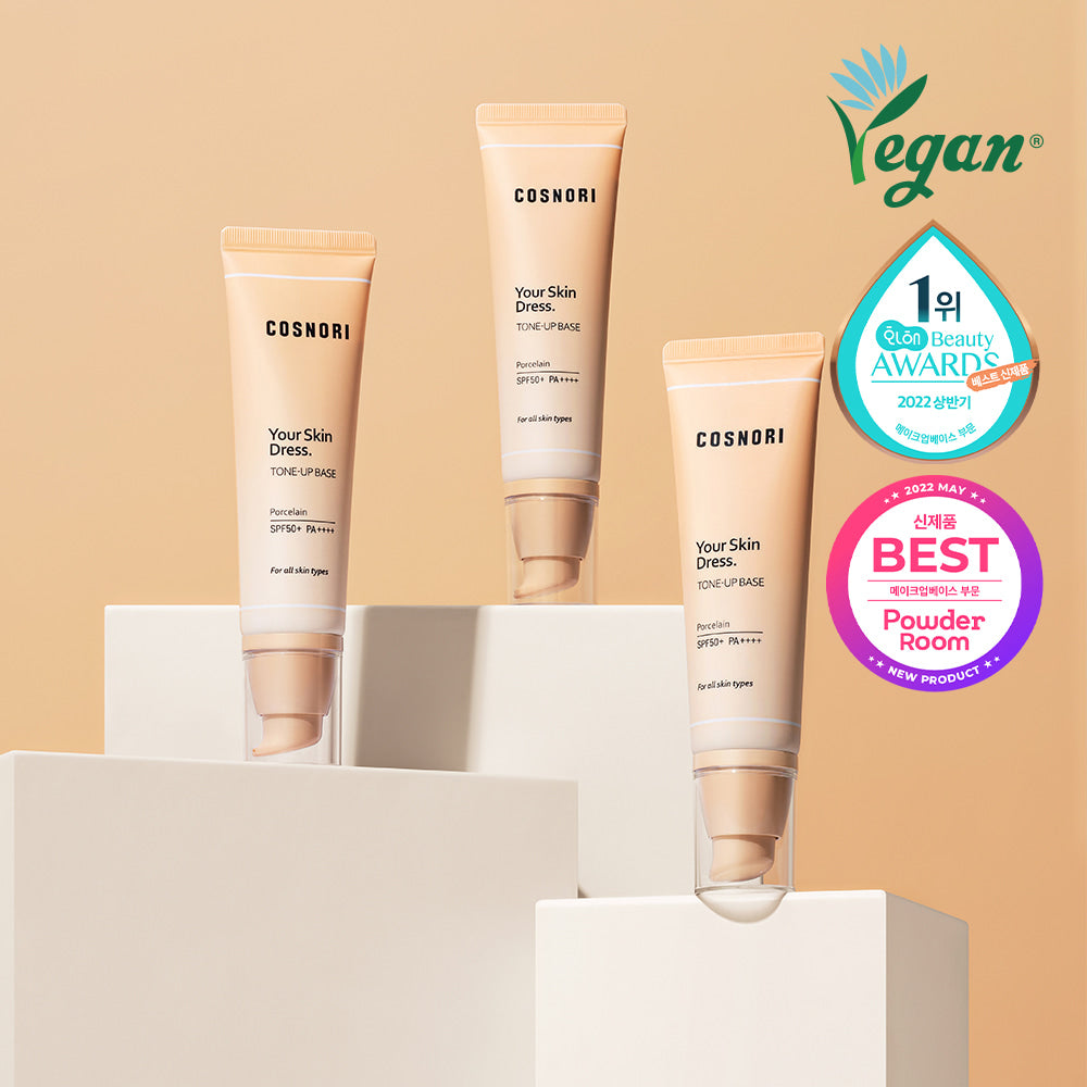 COSNORI Your Skin Dress Tone-Up Base Porcelain 50ml SPF50+ PA++++ 코스노리 유어 스킨 드레스 톤업 베이스 포슬린 50ml SPF50+ PA++++