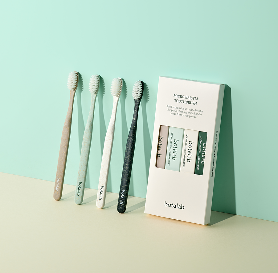INCELLDERM Botalab Micro Bristle Toothbrush Set 4EA 인셀덤 보타랩 초극세모 칫솔 1세트 4개입