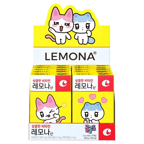 Kyung Nam Pharm Lemona Powder 2g X 10 Stick X 10 Box (Total 100 Stick) 경남제약 레모나 산 2g X 10포 X 10박스(총 100포)