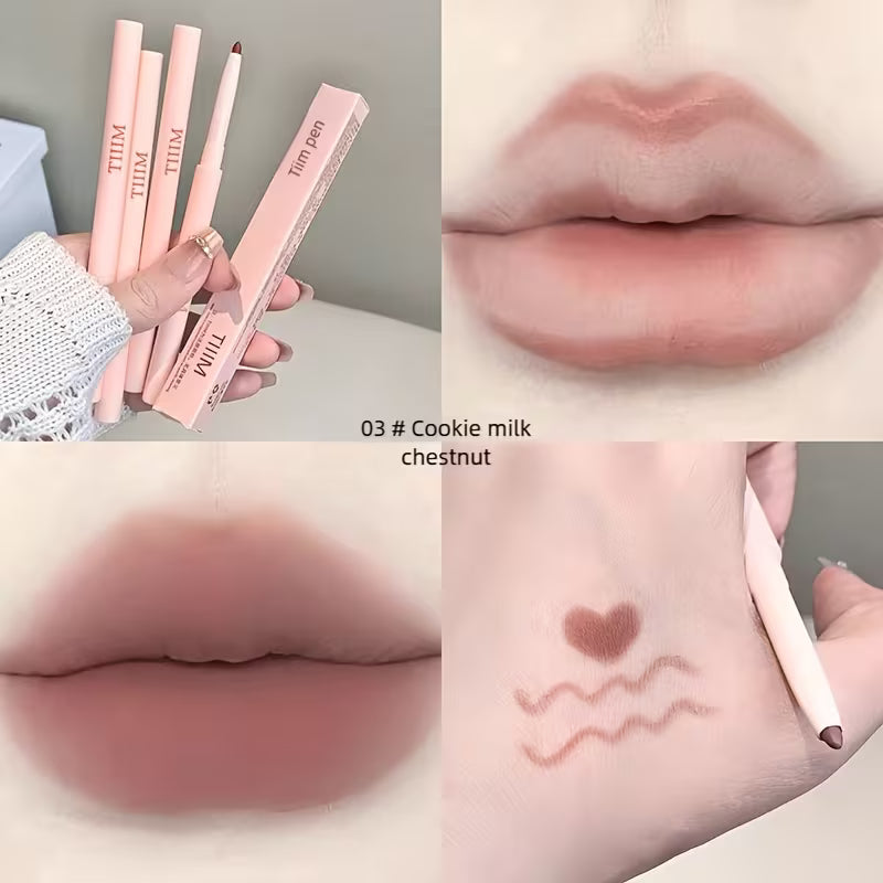 TIIM Lip Liner Long-Lasting Waterproof Matte Nude Lip Liner 3 Colors TIIM 립 라이너 롱래스팅 워터프루프 매트 누드 립 라이너 3종