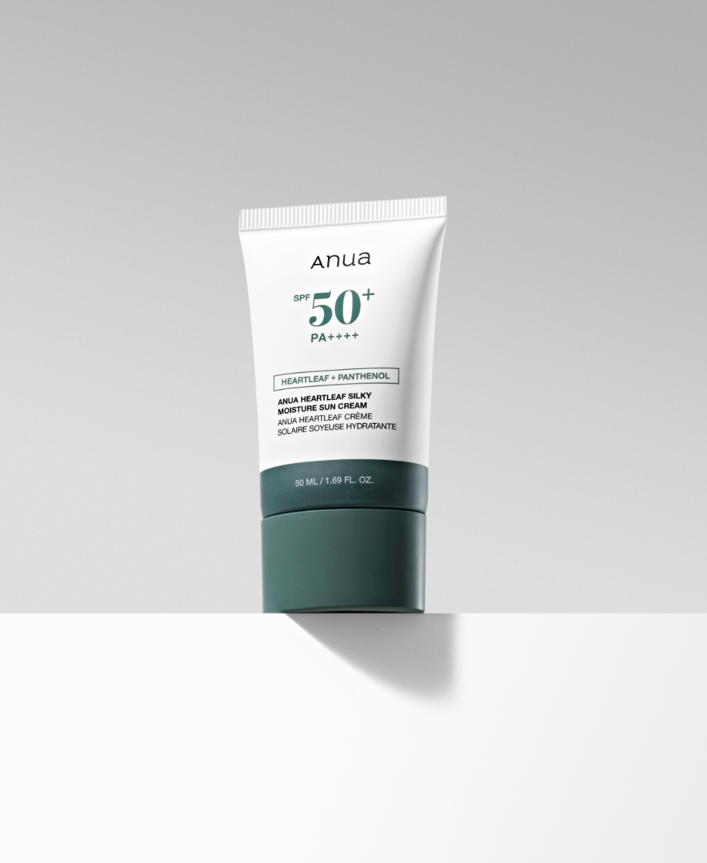 Anua Heartleaf Silky Moisture Sun Cream 50ml SPF50+ PA++++ 아누아 어성초 실키 모이스처 선크림 50ml SPF50+PA++++