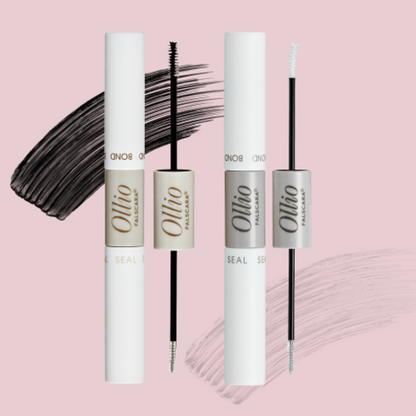 Ollio FALSCARA® Bond & Seal Mascara Adhesive Dual Tip Clear / Black 올리오 펄스카라 본드앤실 듀얼팁 속눈썹 본드 마스카라 클리어 / 블랙
