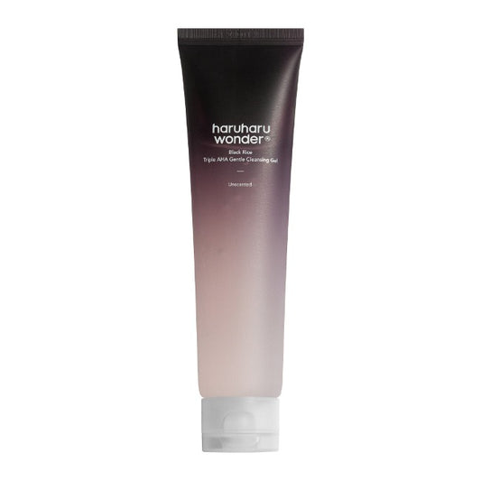 Haruharu Wonder Black Rice Triple AHA Gentle Cleansing Gel Unscented 100ml 하루하루원더 블랙라이스 트리플 아하 젠틀 클렌징 젤 100ml