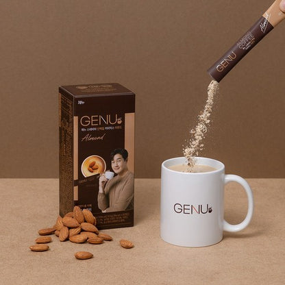 GENU Stevia Protein Coffee Mix Almond 제누 스테비아 단백질 커피믹스 아몬드 20 Sticks