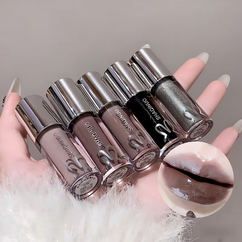 SHAQINUO Smoky Mirror Lip Glaze 5 Color 샤키누오 스모키 미러 립글레이즈 립글로스 5가지 색