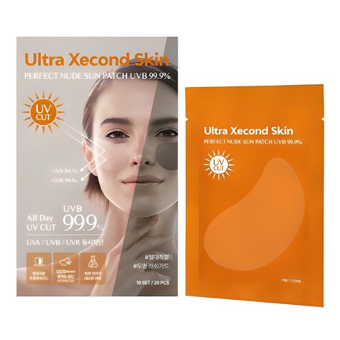 Ultra Xecond Skin Perfect Nude Sun Patch UVB 99.9% 20P 울트라 세컨스킨 퍼펙트 누드 선패치 UVB 99.9% 20P