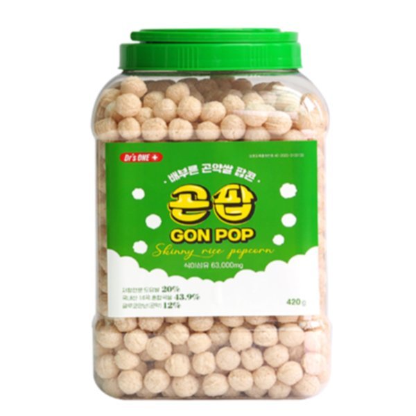 Dr's One GON POP Skinny Rice Popcorn 220g Dr's One 배부른 곤약쌀 팝콘 곤팝 220g Weight Loss Diet Konjac