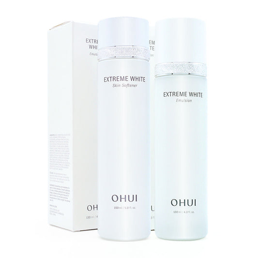 OHUI Extreme White Skin 2Pcs Set Softener 150ml & Emulsion 130ml Set 오휘 익스트림 화이트 2종 세트 소프너 150ml & 에멀젼 130ml