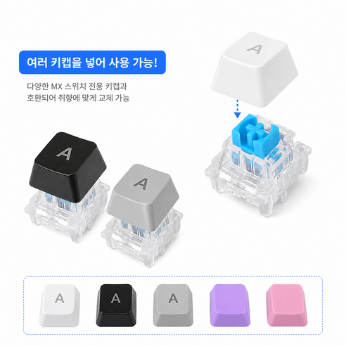 [PACK OF 2] Sejin Disco LED 9-Key Keyboard Clicky Keycap Fidget Toy 세진 디스코 LED 키보드 딸깍이 키캡 9구 피젯토이