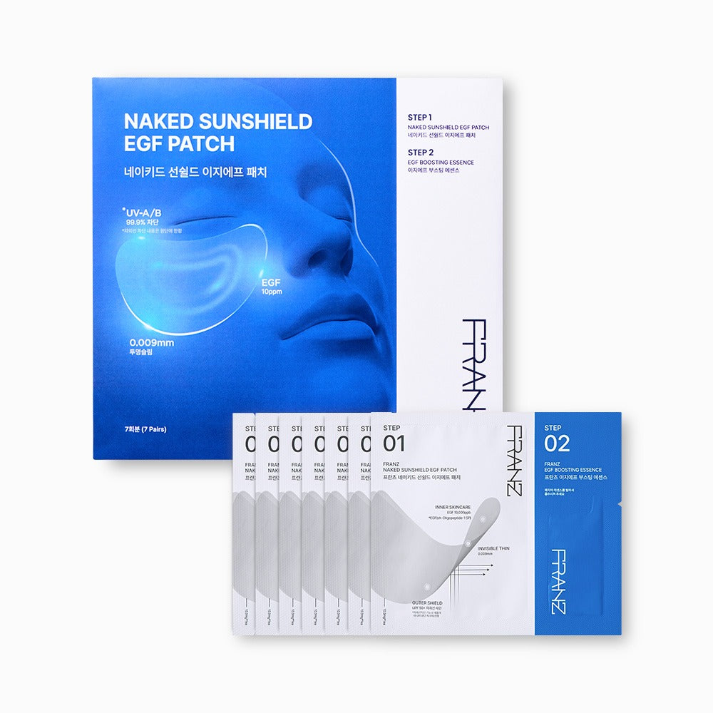 FRANZ Naked Sunshield EGF Sun Block Patch 7 Pairs 프란츠 네이키드 선쉴드 투명 자외선 차단 EGF 패치 7회분
